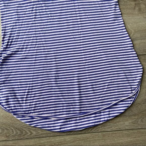 Lululemon What The Sport Singlet in Silver Stripe Iris Flower Pretty Purple - Picture 9 of 14